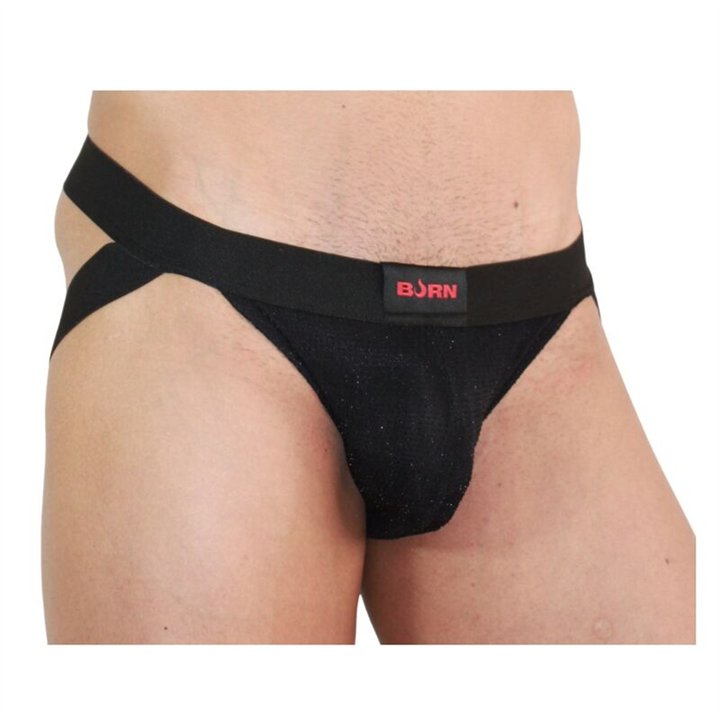 BURN - 003 JOCK SHINY BLACK L - D-241639 - Teknashop Ltd