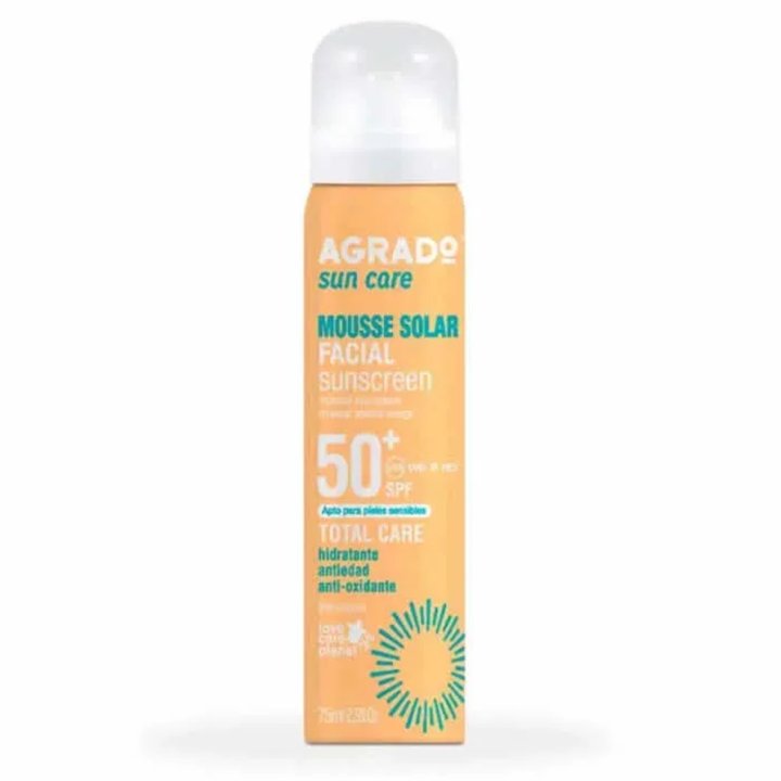 Agrado Mousse Facial Sunscreen Spf50 75ml - unisex - Teknashop Ltd