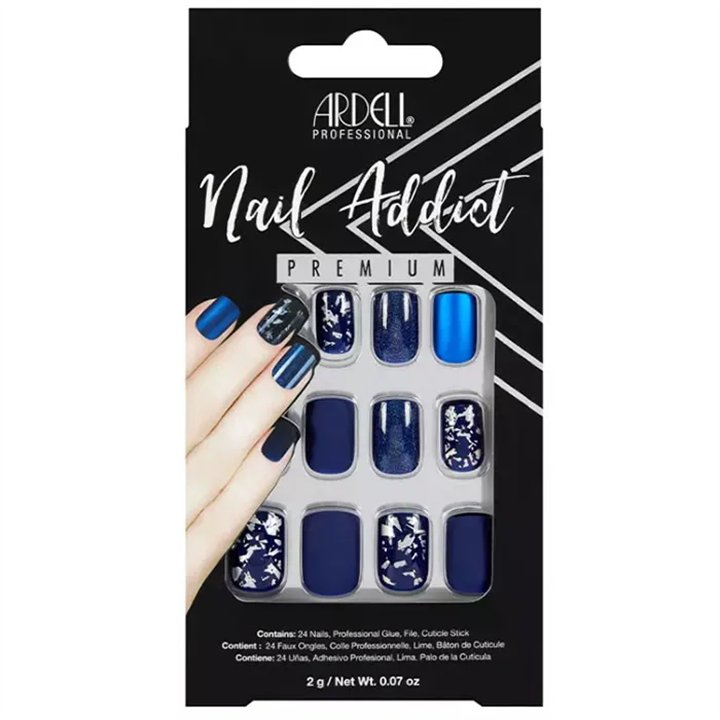 Ardell Nail Addict Matte Blue False Nails - unisex - Teknashop Ltd