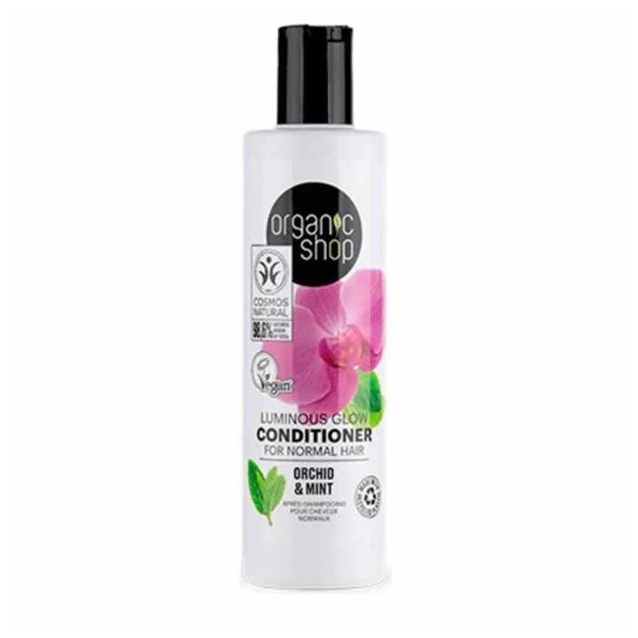 Organic Shop Luminous Glow Conditioner Orchid & Mint Normal Hair 280ml - unisex - Teknashop Ltd