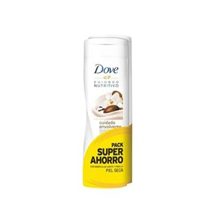 Dove Essential Milk Body Nutrition Vanilla Dry Skin 2x400ml - unisex - Teknashop Ltd
