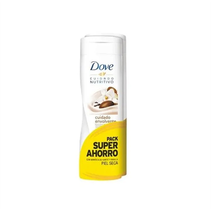 Dove Essential Milk Body Nutrition Vanilla Dry Skin 2x400ml - unisex - Teknashop Ltd