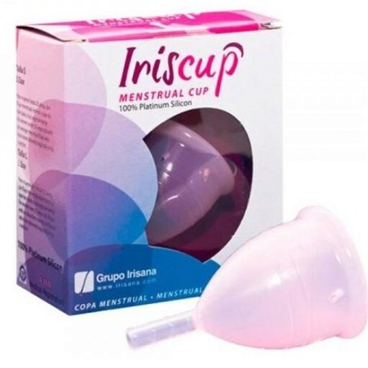IRISCUP - LARGE PINK MONTH CUP + FREE STERILIZER BAG - D-197831 - Teknashop Ltd