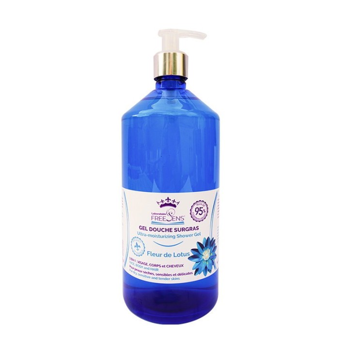 Laboratoire Freesens, Freesens, Shower Gel & Shampoo 2-In-1, Lotus Flower, 1000 ml - Teknashop Ltd