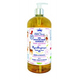 Laboratoire Freesens, Freesens, Shower Gel & Shampoo 2-In-1, Coconut Oil, 1000 ml - Teknashop Ltd