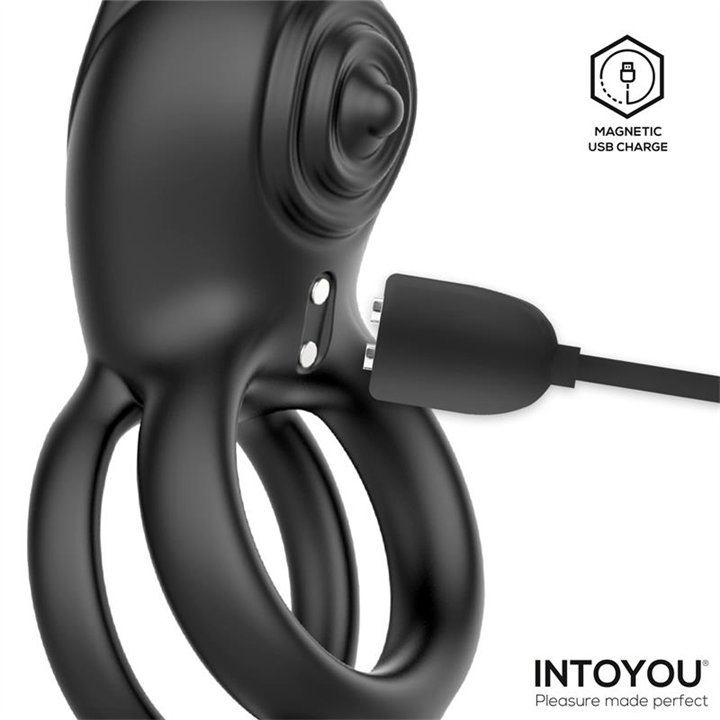 Konny Vibrating Rabbit Double Cockring with Remote - U-104 - Teknashop Ltd