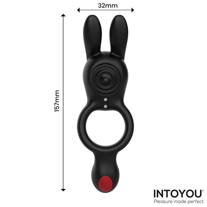 Konny Vibrating Rabbit Double Cockring with Remote - U-104 - Teknashop Ltd