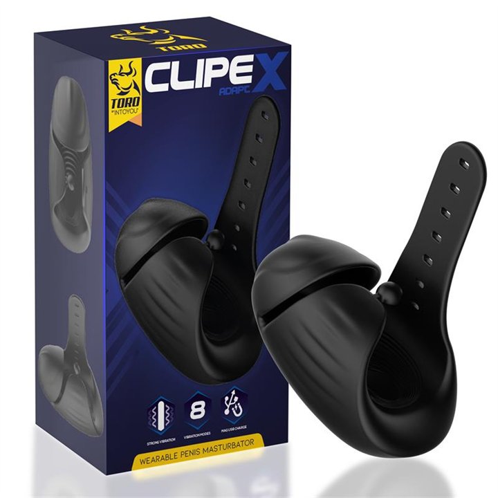 Clipex Adjustable Male Masturbator with Clip System Premium Silicone Magnetic USB - TO-952 - Teknashop Ltd