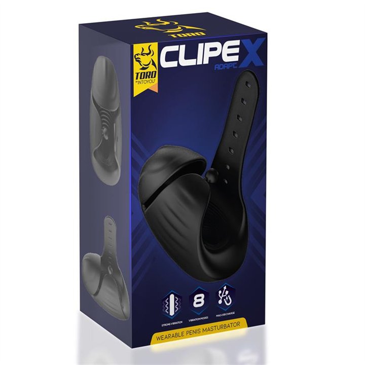 Clipex Adjustable Male Masturbator with Clip System Premium Silicone Magnetic USB - TO-952 - Teknashop Ltd