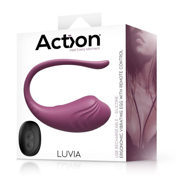 Luvia Vibrating Purple Egg w/Remote Cl.120 - AC-352 - Teknashop Ltd
