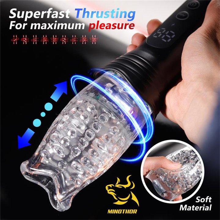 Subaz Male Masturbator with Thrusting and Rotating 360º - TO-265 - Teknashop Ltd