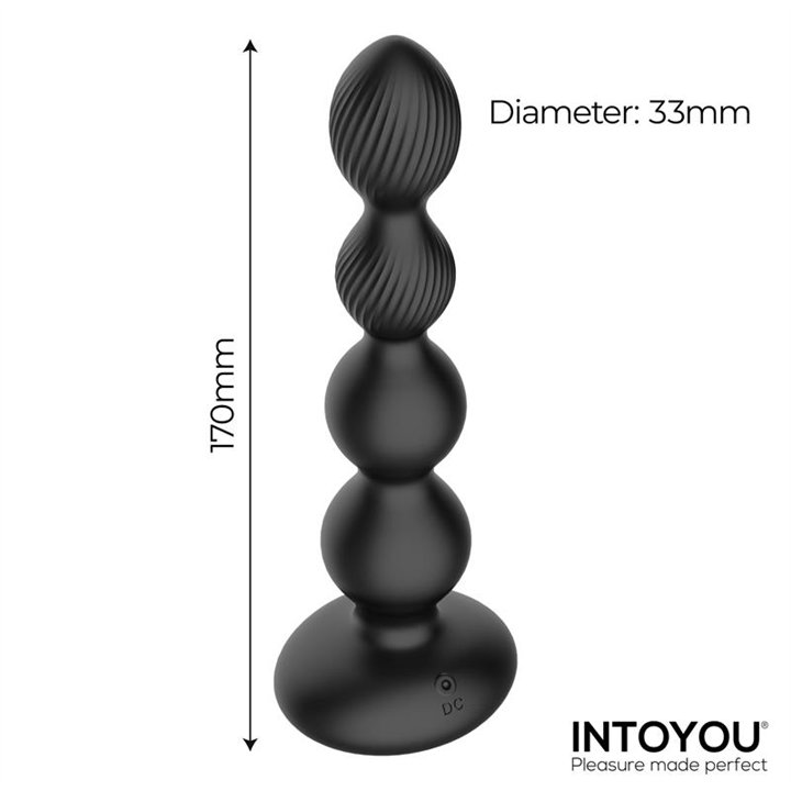 Mouve Butt Plug with Waving and Vibratiion with Remote Control 2 Motors - U-264 - Teknashop Ltd