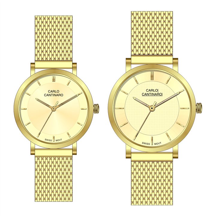 Carlo Cantinaro CC3001SM004 Partner Set Ladies Watch Men's Watch - CC3001SM004 - Teknashop Ltd