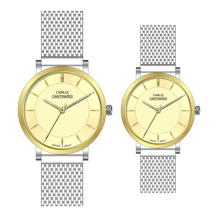 Carlo Cantinaro CC3001SM005 Partner Set Ladies Watch Men's Watch - CC3001SM005 - Teknashop Ltd