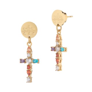 Roccobarocco Ladies Earrings RBJ0022GP - RBJ0022GP - Teknashop Ltd