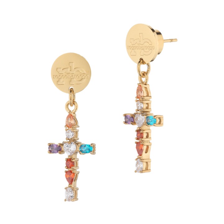 Roccobarocco Ladies Earrings RBJ0022GP - RBJ0022GP - Teknashop Ltd
