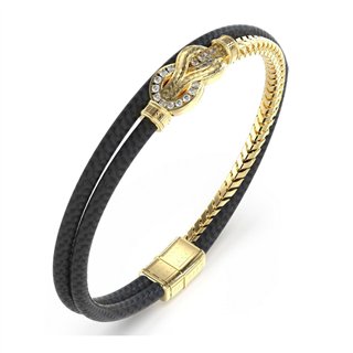 Guess Mens Bracelet JUMB05029JWYGBKS - JUMB05029JWYGBKS - Teknashop Ltd