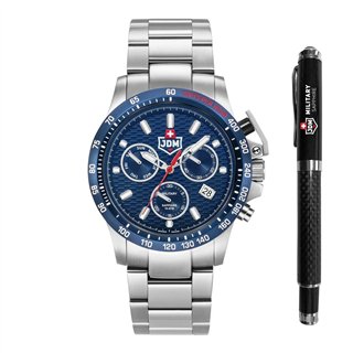 JDM Military Charlie ll JDM-WG017-02 Men's Watch Chronograph Gift Set - JDM-WG017-02 - Teknashop Ltd