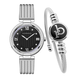 Roccobarocco RB.4469S-01M Ladies Watch and Bangle Set - RB.4469S-01M - Teknashop Ltd
