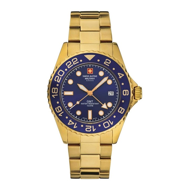Swiss Alpine Military GMT 7052.1115SAM Men's Watch - 7052.1115SAM - Teknashop Ltd