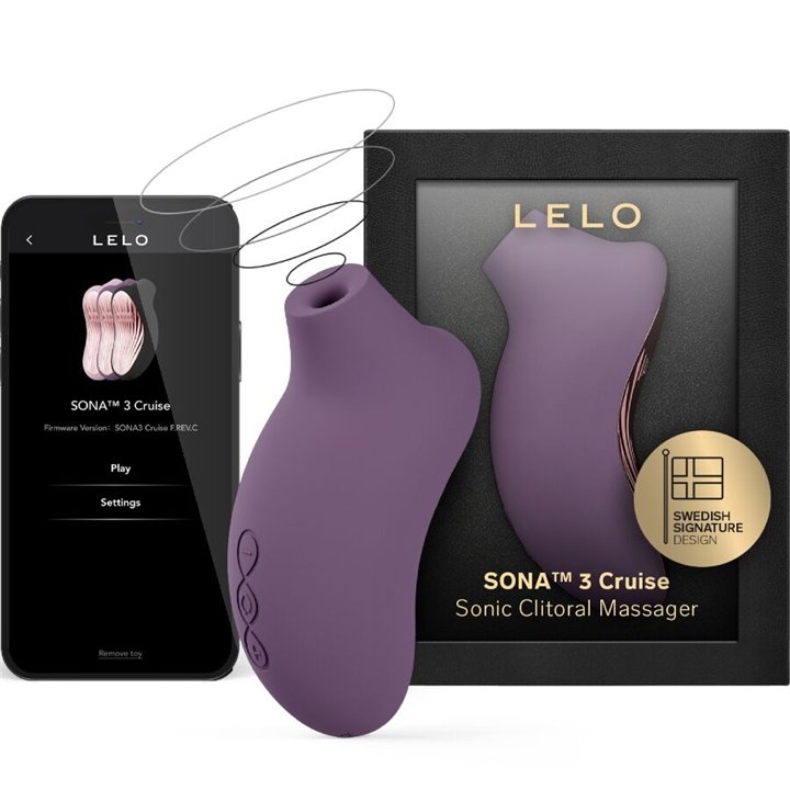 LELO - SONA 3 CRUISE SONIC CLITORAL MASSAGER PLUM - D-245062 - Teknashop Ltd