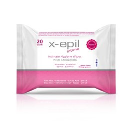 X-Epil, Intimate Hygiene, Intimate Wipes, 20 pcs - Teknashop Ltd