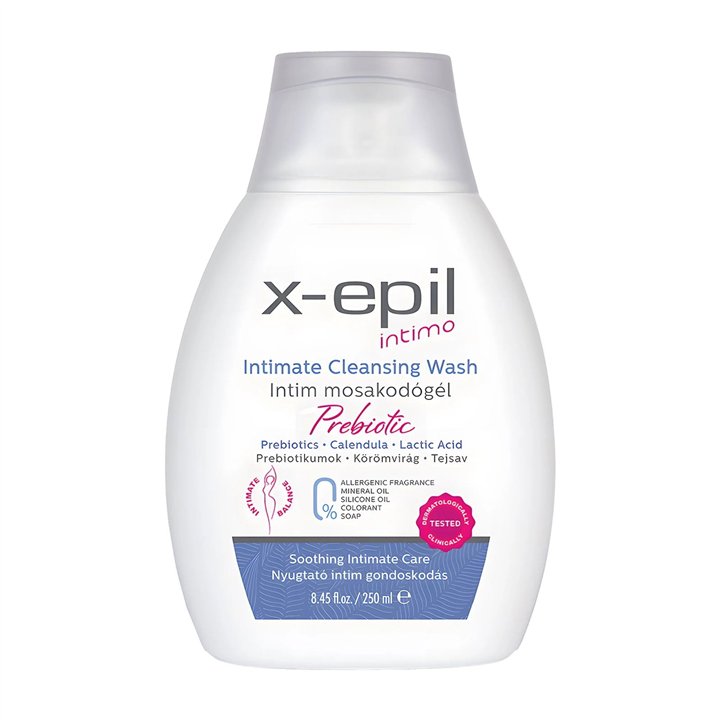 X-Epil, Intimate Cleansing Wash Probiotic, Intimate Wash Gel, 250 ml - Teknashop Ltd