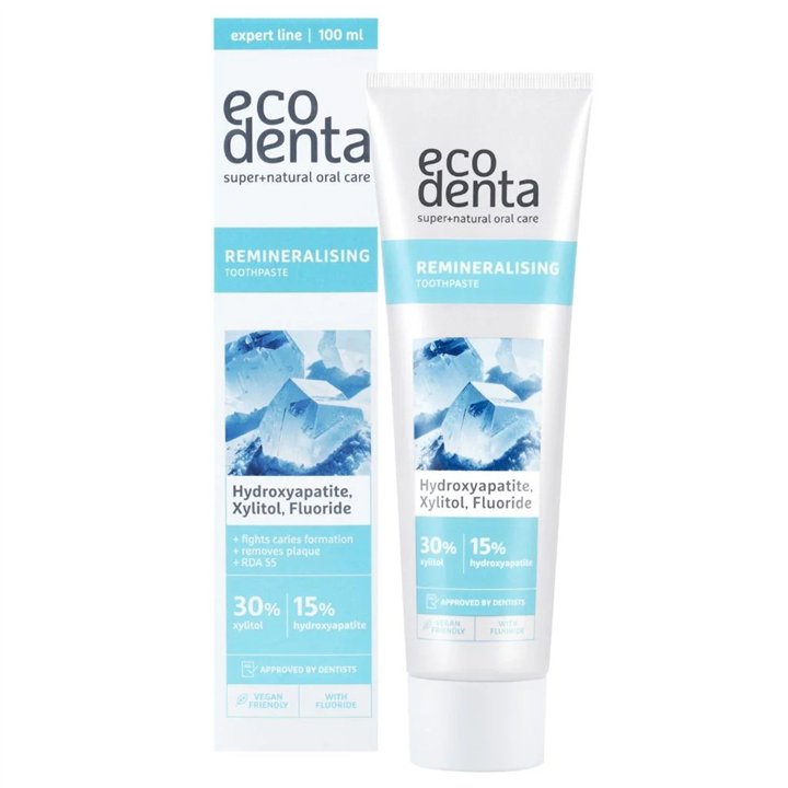 Ecodenta, Remineralising, Anti-Caries & Anti-Plaque, Toothpaste, 100 ml - Teknashop Ltd