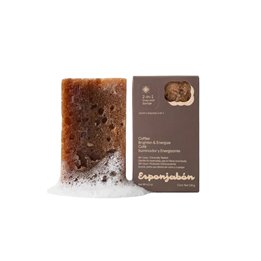 Esponjabon, Coffee, Sebum-Regulating, Soap & Sponge 2-In-1, 120 g - Teknashop Ltd