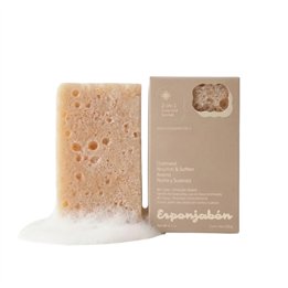 Esponjabon, Oatmeal, Nourishing & Softening, Soap & Sponge 2-In-1, For Face & Body, 120 g - Teknashop Ltd