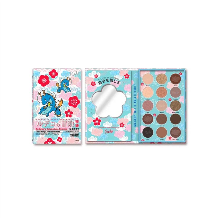 Rude Cosmetics, Rudeko's Adventure Stories, Eyeshadow Palette, 15 Shades - Teknashop Ltd