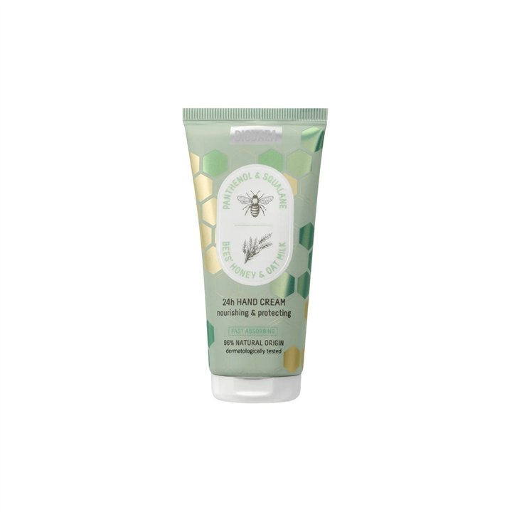 Biobaza, Bee's Honey & Oat Milk, Hydrating & Protecting, Hand Cream, 50 ml - Teknashop Ltd
