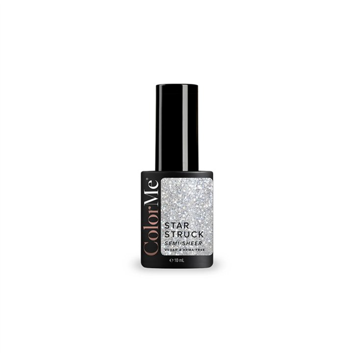 ColorMe Cosmetics, Starstruck, Gel, Semi-Permanent Nail Polish, Translucent, 10 ml - Teknashop Ltd