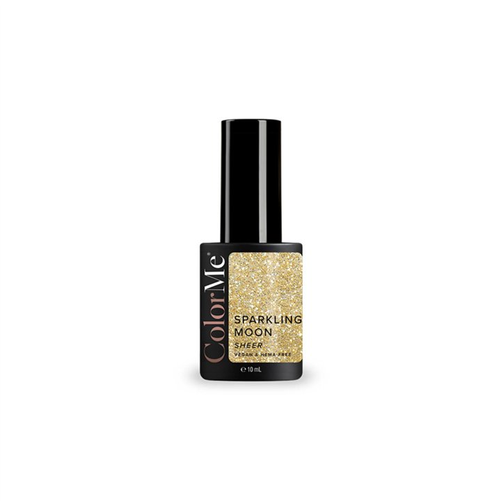ColorMe Cosmetics, Sparkling Moon, Sheer, Semi-Permanent Nail Polish, Transparent, 10 ml - Teknashop Ltd