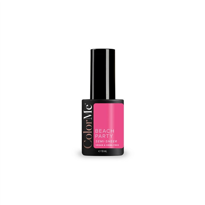 ColorMe Cosmetics, Beach Party, Semi-Sheer, Semi-Permanent Nail Polish, Translucent, 10 ml - Teknashop Ltd