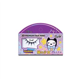 Rude Cosmetics, Chibi Manga Faux Mink - Mystic Kitty, False Eyelashes - Teknashop Ltd