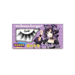 Rude Cosmetics, Chibi Manga Faux Mink - Neko-Chan, False Eyelashes - Teknashop Ltd