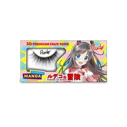 Rude Cosmetics, Chibi Manga Faux Mink - Rudeko, False Eyelashes - Teknashop Ltd