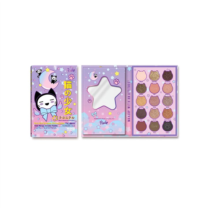 Rude Cosmetics, Dream Chronicles, Eyeshadow Palette, 15 Shades - Teknashop Ltd