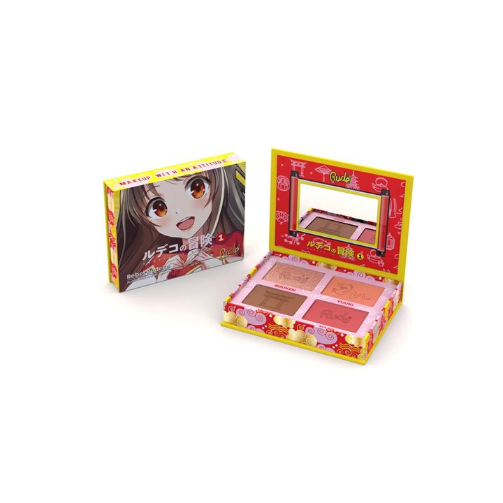 Rude Cosmetics, Rebel Rudeko, Multi-use, Face Palette, 4 Shades - Teknashop Ltd