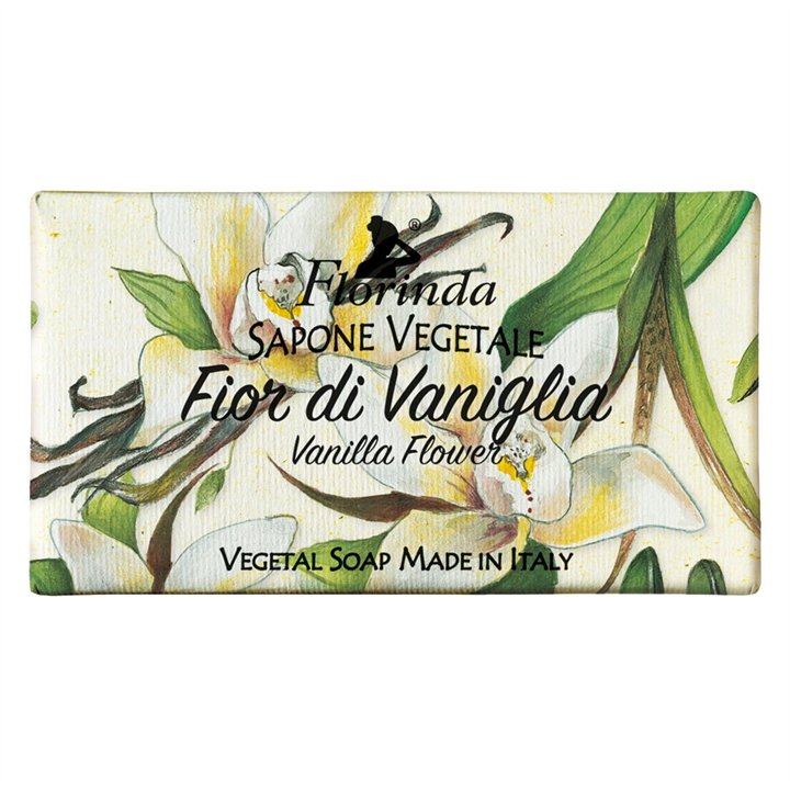 Florinda, Vanilla Flower, Vegan, Hydrating, Scented Soap Bar, Body, 100 g - Teknashop Ltd