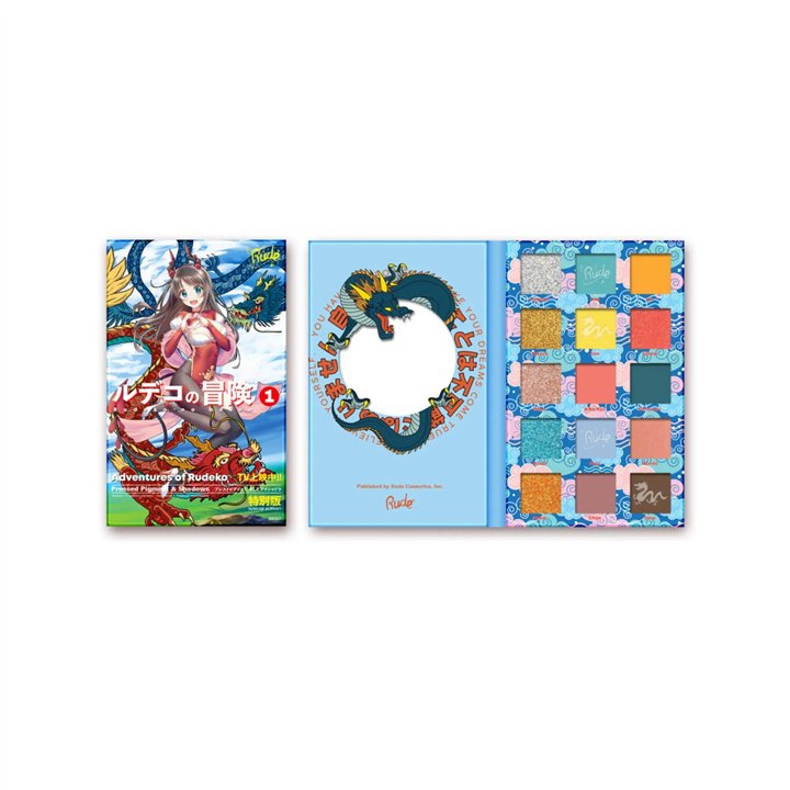 Rude Cosmetics, Adventures of Rudeko, Eyeshadow Palette, 15 Shades - Teknashop Ltd
