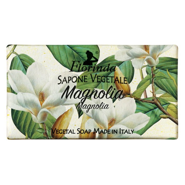 Florinda, Magnolia, Vegan, Cleansing & Hydrating, Scented Soap Bar, 100 g - Teknashop Ltd