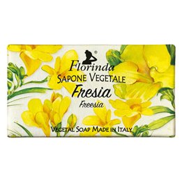 Florinda, Freesia, Vegan & Cruelty-Free, Cleansing & Softening, Floral, Scented Soap Bar, Body & Hands, 100 g - Teknashop Ltd