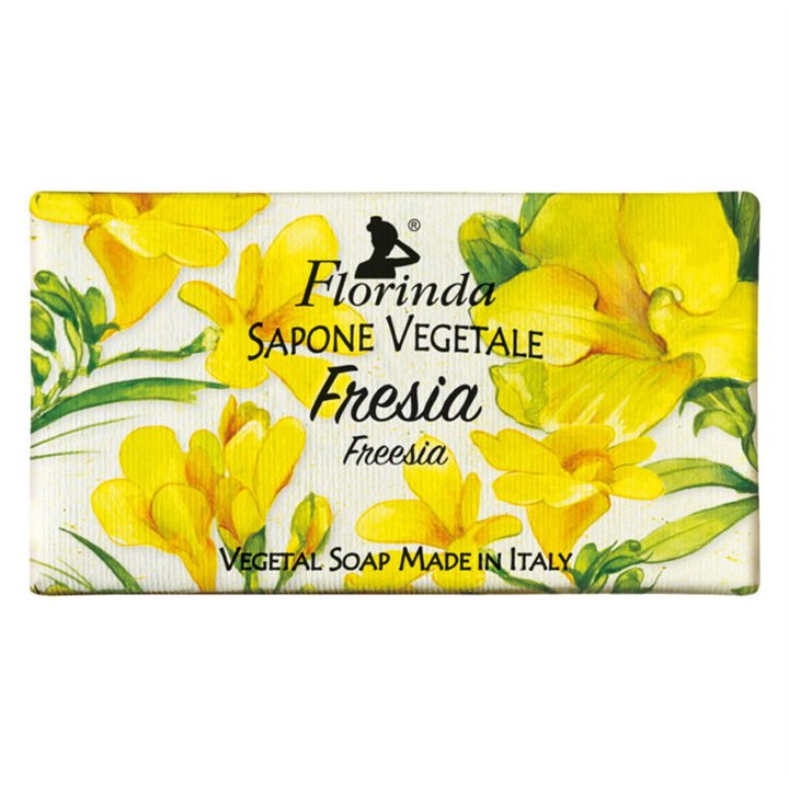Florinda, Freesia, Vegan & Cruelty-Free, Cleansing & Softening, Floral, Scented Soap Bar, Body & Hands, 100 g - Teknashop Ltd