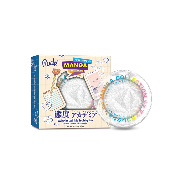 Rude Cosmetics, Twinkle Twinkle, Illuminating, Highlighter Palette, Kirei-Sama's Playlist, 4 g - Teknashop Ltd