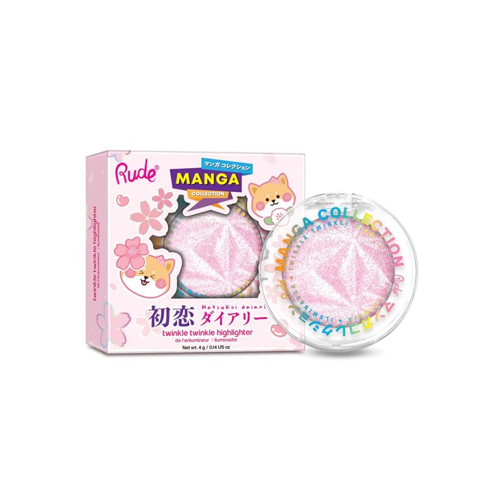 Rude Cosmetics, Twinkle Twinkle, Illuminating, Highlighter Palette, Sawa-Chan's Heart, 4 g - Teknashop Ltd