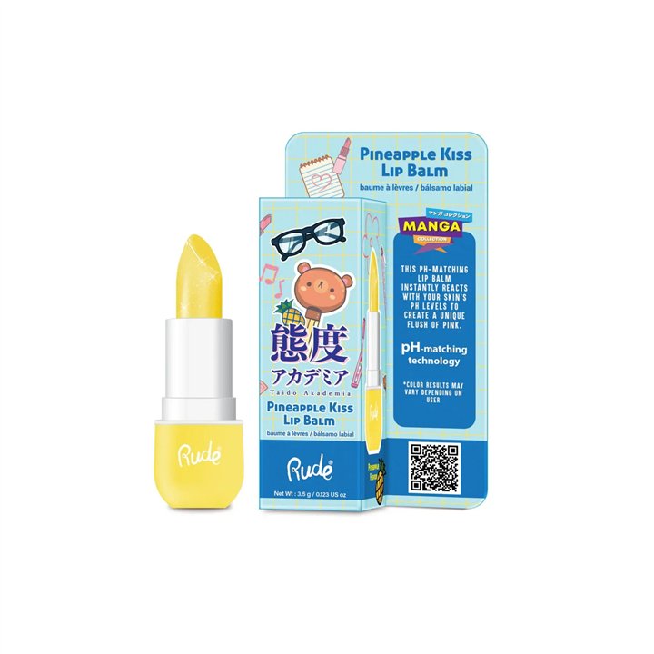 Rude Cosmetics, Pineapple Kiss, Hydrating, Lip Balm, 3.5 ml - Teknashop Ltd