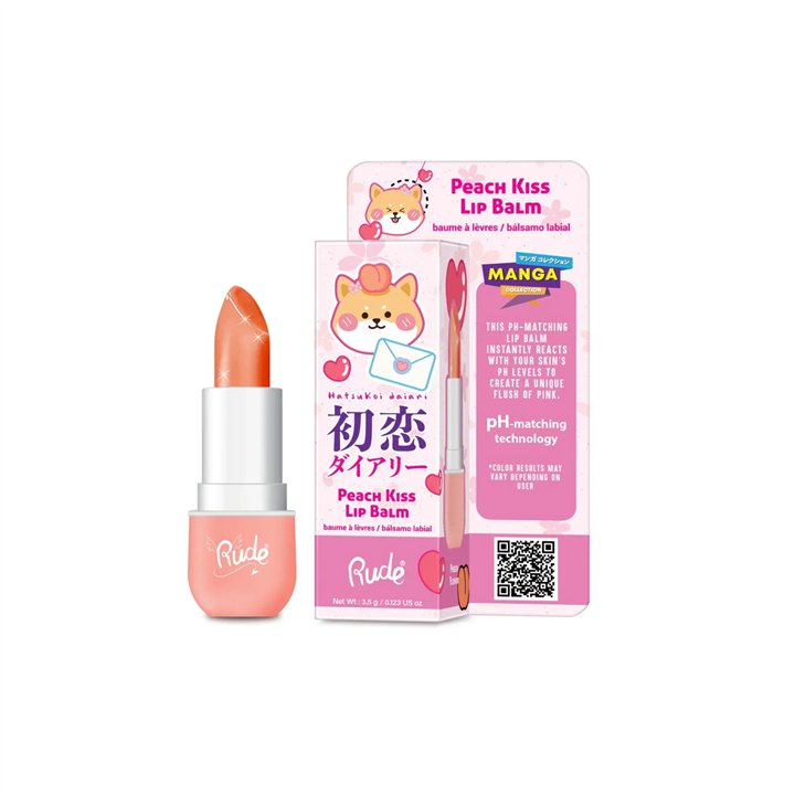 Rude Cosmetics, Peach Kiss, Hydrating, Lip Balm, 3.5 ml - Teknashop Ltd