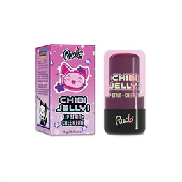 Rude Cosmetics, Chibi Jelly, Lip & Cheek Balm 2-In-1, Koneko, 5 g - Teknashop Ltd